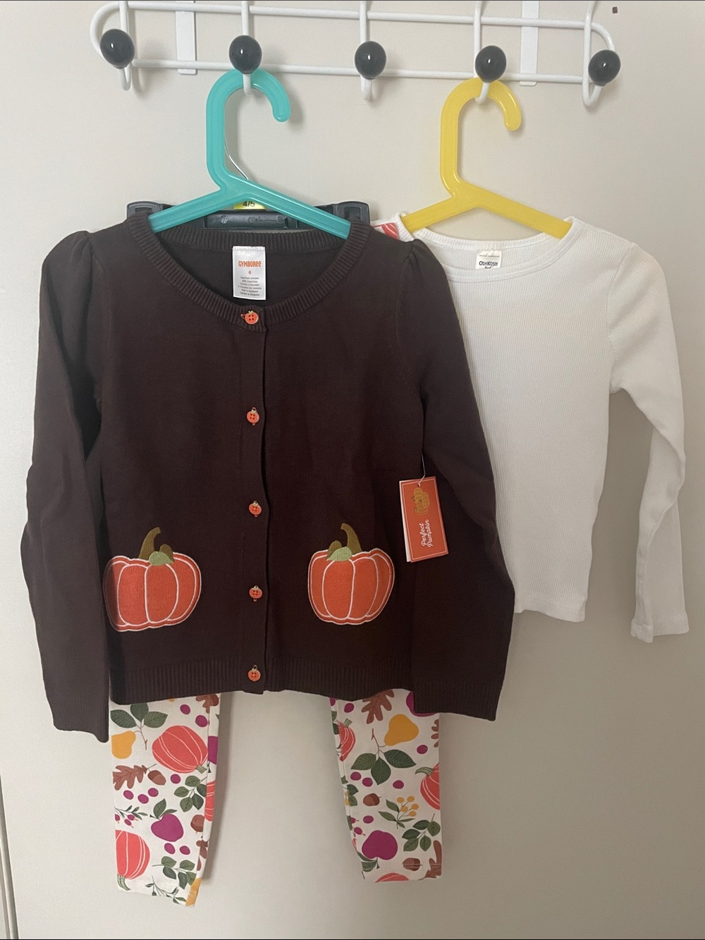 NWT Gymboree Pumpkin Cardigan Outifit sz 6
